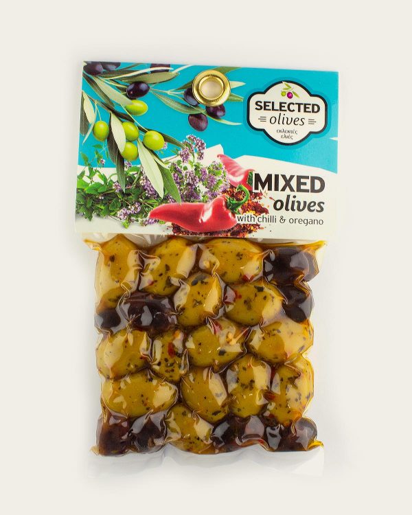 ΕΛΙΕΣ, ΑΝΑΜΙΚΤΕΣ ΜΕ ΠΟΡΤΟΚΑΛΙ 150 γρ. Σειρά Selected Olives Ελιές
